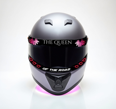 Adesivo per bici la visiera della regina - TenStickers