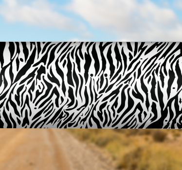 Adesivo per bici motivo strisce zebra - TenStickers