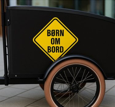 Adesivo per bici nato a bordo - TenStickers
