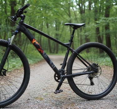 Adesivo per bici raven fire wrap - TenStickers