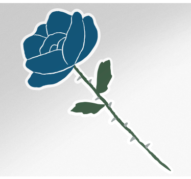 Adesivo per bici rosa blu delicata - TenStickers