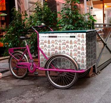 Adesivo per bici se vuoi riempire di arcobaleno - TenStickers