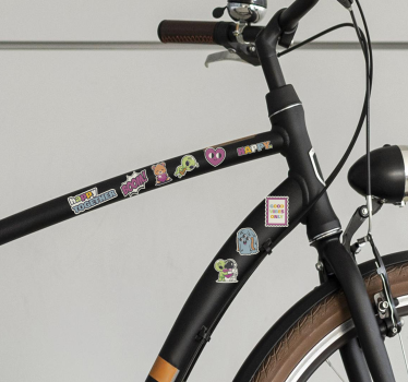 Adesivo per bici set di adesivi casuali - TenStickers