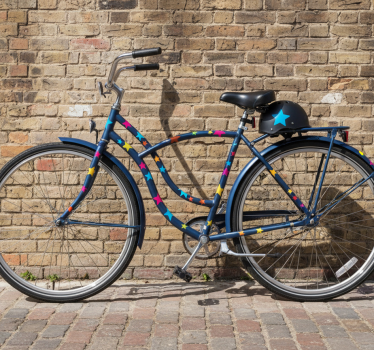 Adesivo per bici stelle colorate di varie dimensioni - TenStickers