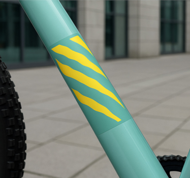 Adesivo per bici telaio a strisce tigre - TenStickers