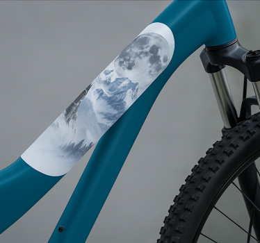 Adesivo per bici telaio luna gelata - TenStickers