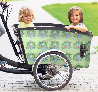 Adesivo per bici tema dell'uccello giocoso - TenStickers