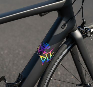 Adesivo per bici vivi o muori - TenStickers