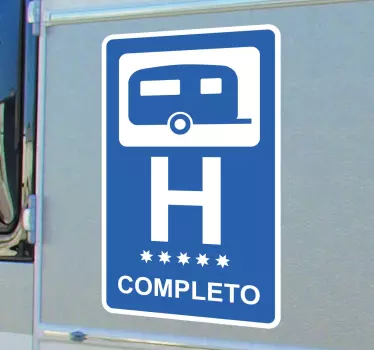 Adesivo per caravan hotel completo - TenStickers