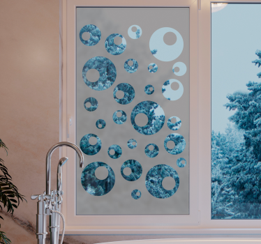 Adesivo per finestra perle d'acqua - TenStickers