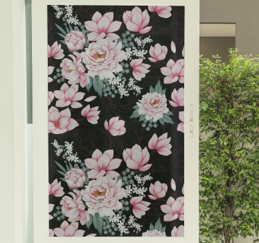 Adesivo per finestre piante di magnolia - TenStickers