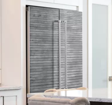 Adesivo per frigo aspetto legno texture - TenStickers