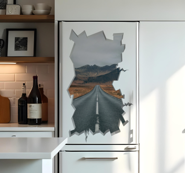 Adesivo per frigo buco enorme - TenStickers