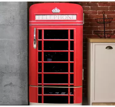 Adesivo per frigo cabina telefonica britannica - TenStickers