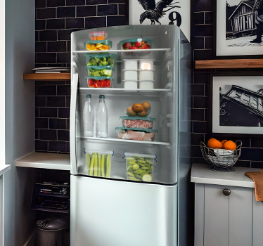 Adesivo per frigo cibo sano e completo - TenStickers