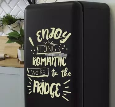 Adesivo per frigo citazione umoristica da cucina - TenStickers