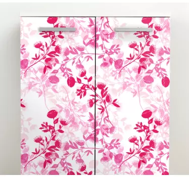 Adesivo per frigo composizione motivo botanico - TenStickers