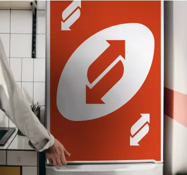 Adesivo per frigo con grafica direzionale - TenStickers