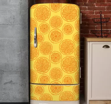 Adesivo per frigo con motivo agrumi - TenStickers