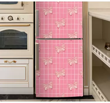 Adesivo per frigo con motivo farfalla incantevole - TenStickers