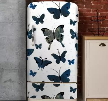 Adesivo per frigo con motivo farfalle - TenStickers