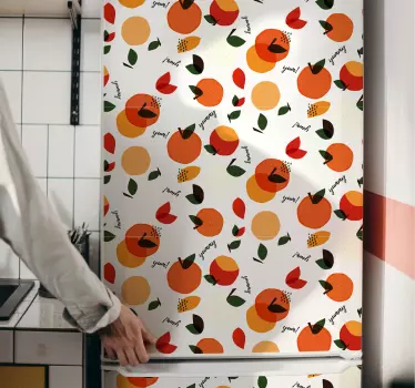 Adesivo per frigo con motivo fruttato - TenStickers