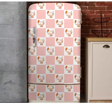 Adesivo per frigo con motivo gallina affascinante - TenStickers