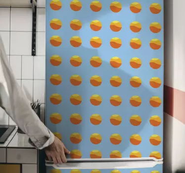 Adesivo per frigo concetto punti vivaci - TenStickers