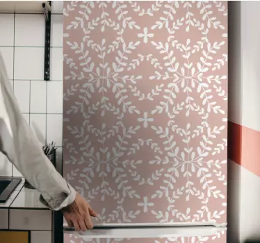 Adesivo per frigo copertina con motivo floreale - TenStickers