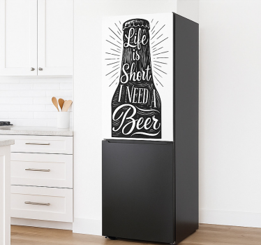 Adesivo per frigo decorazioni con fogliame naturale - TenStickers