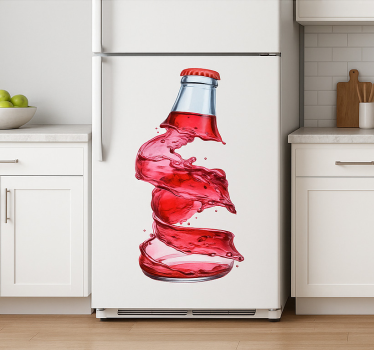 Adesivo per frigo decorazioni da cucina in bottiglia - TenStickers