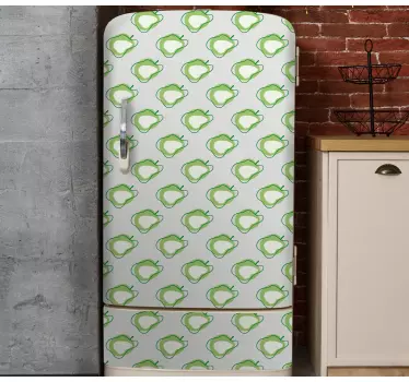 Adesivo per frigo design a motivi di frutta - TenStickers