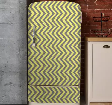 Adesivo per frigo design a zigzag - TenStickers