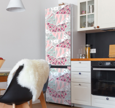 Adesivo per frigo elemento geometrico botanico - TenStickers
