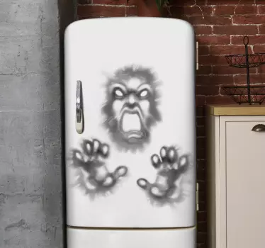 Adesivo per frigo espressione vigorosa - TenStickers
