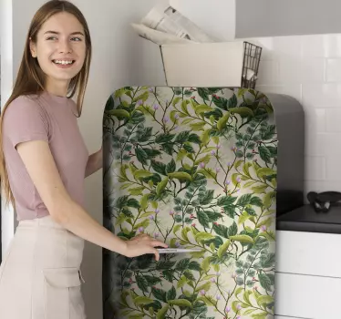 Adesivo frigo  floreale - TenStickers