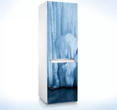 Adesivo per frigo foto ghiaccio - TenStickers