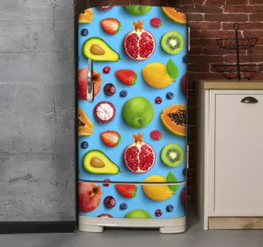 Adesivo frigo frutta per cucina - TenStickers