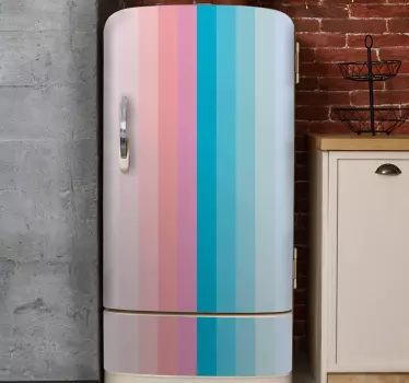 Adesivo per frigo linee verticali colorate - TenStickers