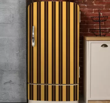 Adesivo per frigo linee verticali impattanti - TenStickers