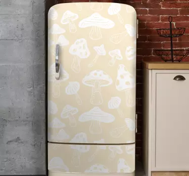 Adesivo per frigo modello a fungo - TenStickers