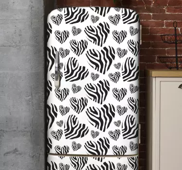 Adesivo per frigo motivo cuori - TenStickers