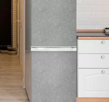Adesivo per frigo motivo elegante a vortice - TenStickers