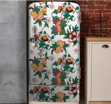 Adesivo per frigo motivo fruttato floreale - TenStickers