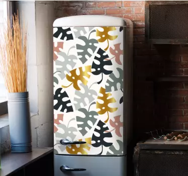 Adesivo per frigo motivo monstera fogliosa - TenStickers