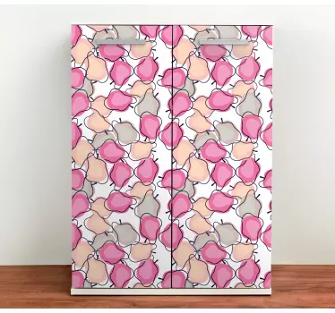 Adesivo per frigo motivo petali colorati - TenStickers