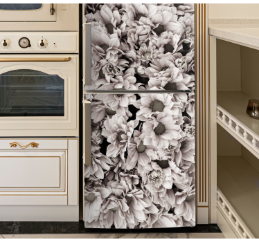 Adesivo per frigo stampa floreale elegante - TenStickers