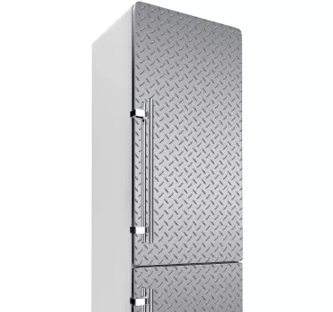 Adesivo per frigo texture diamante metallica - TenStickers
