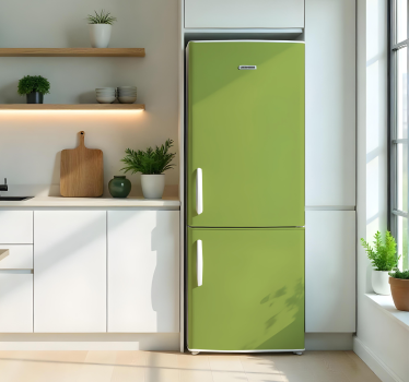Adesivo per frigo verde pieno - TenStickers