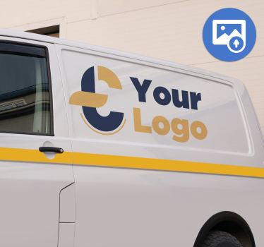 Adesivo per furgone logo aziendale personalizzato - TenStickers